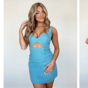 cutout mini dress